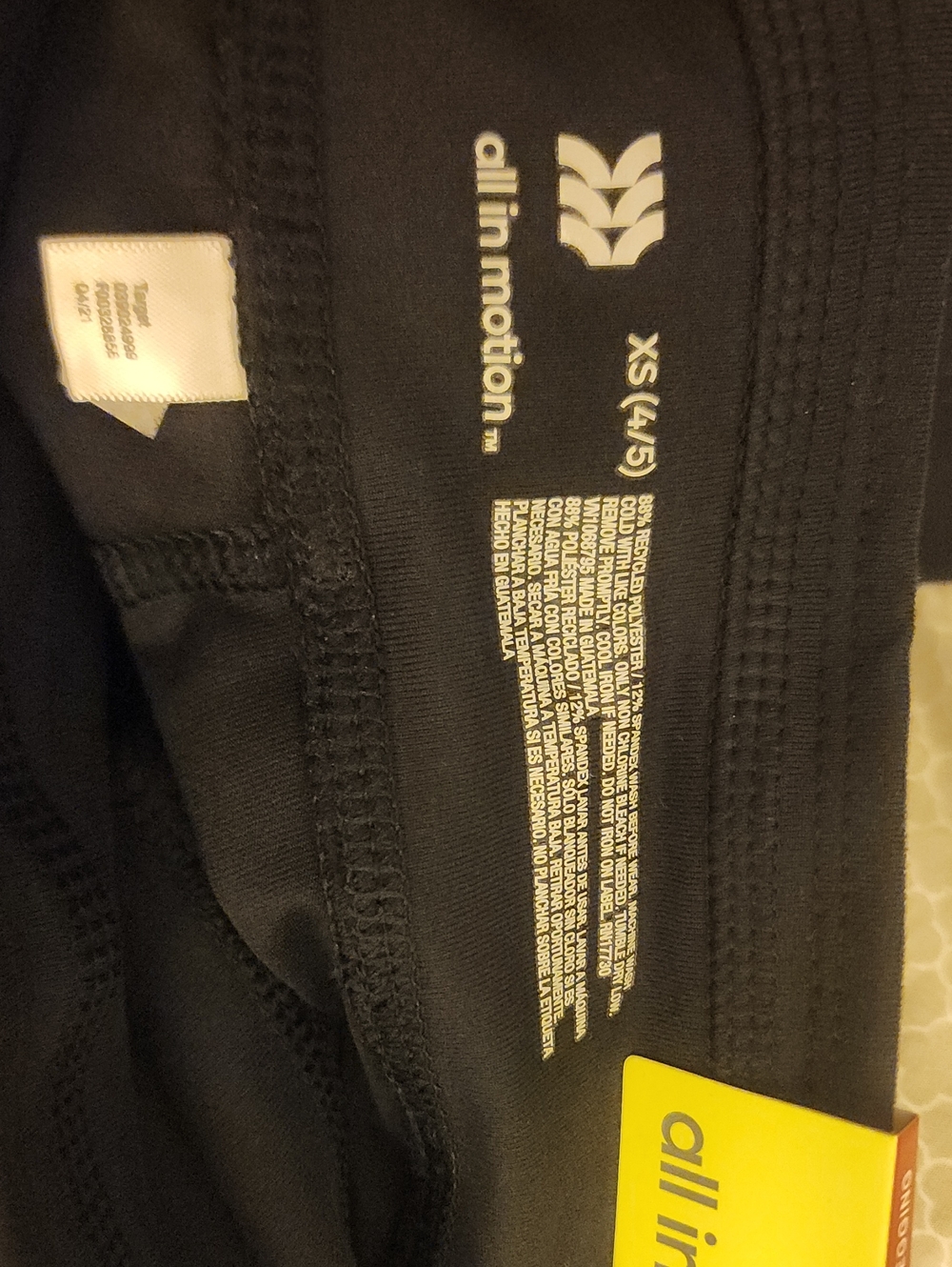 Nwt 3 Prs. Sz XS (4/5) Black Full-Length Leggings - Picture 4 of 4